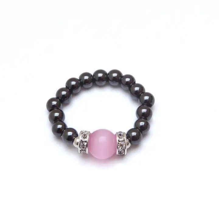 Pink Cats Eye Black Magnetrim, Size: Small
