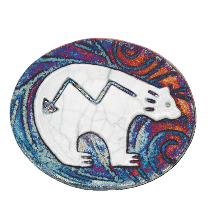 Raku Magnets, Name: Bear