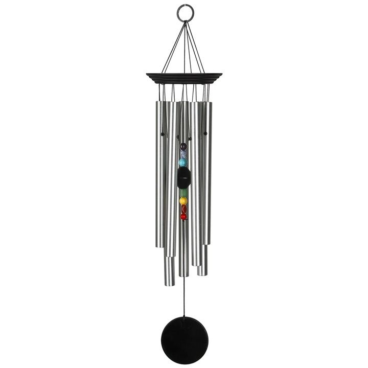 Chakra Chime Seven Stones Large, Color: Black