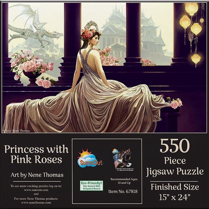 Princess with Pink Roses