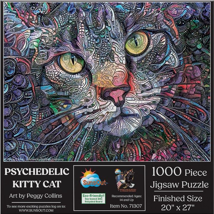 Psychedelic Kitty Cat