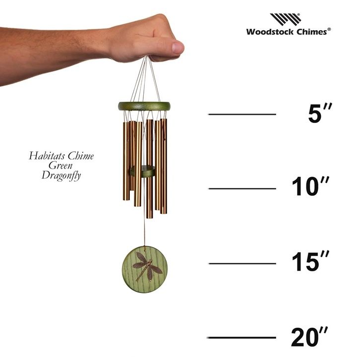Habitats Chime Green Dragonfly