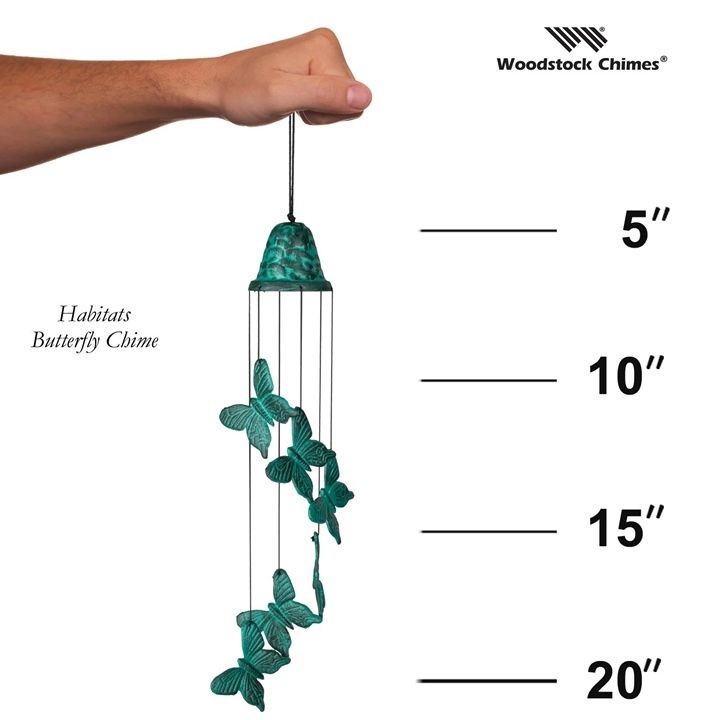 Habitats Chime Butterfly Green