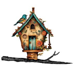 Tree Stake Birdhouse