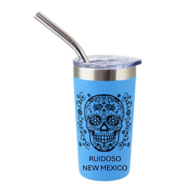 Shooter Sugar Skull, Color: Blue