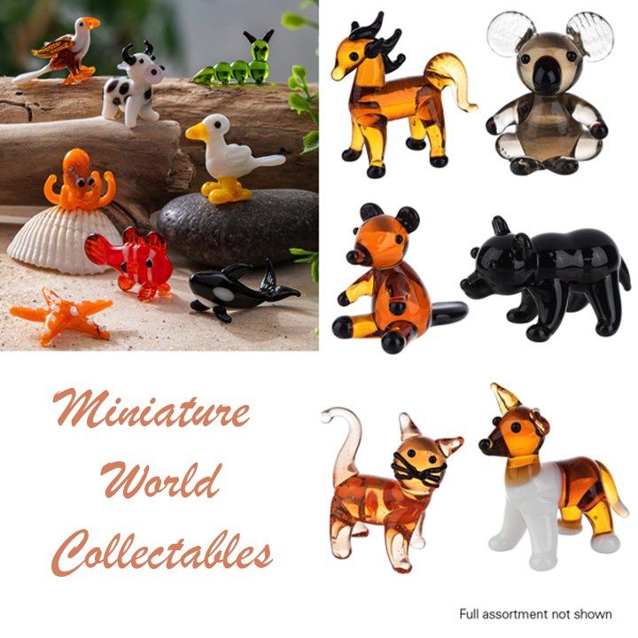 Miniature World Collectable Glass Animals