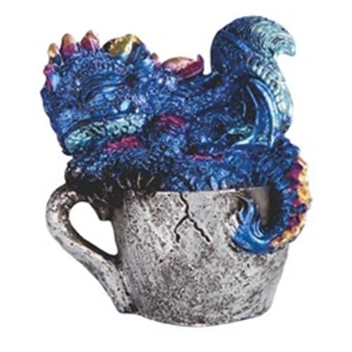 Dragon Tea Cups, Color: Blue