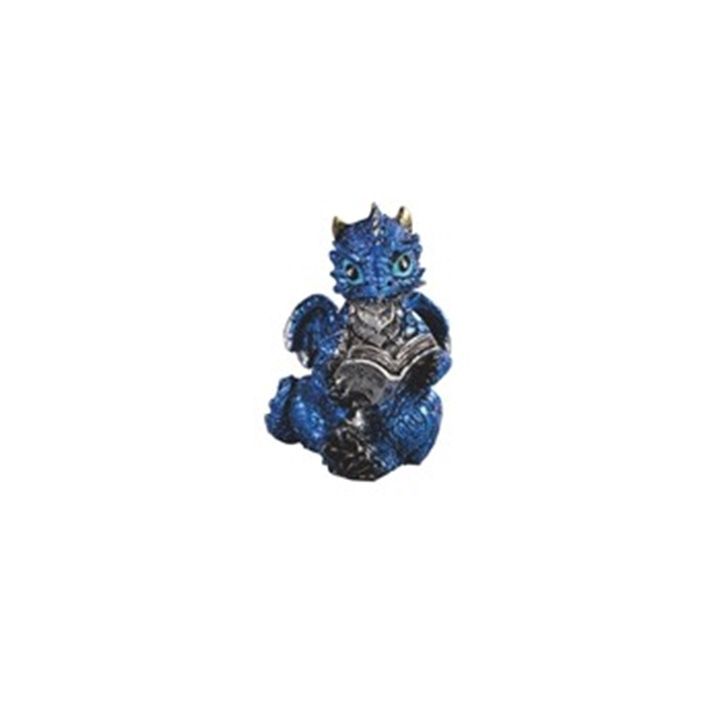 Dragon Reading, Color: Blue