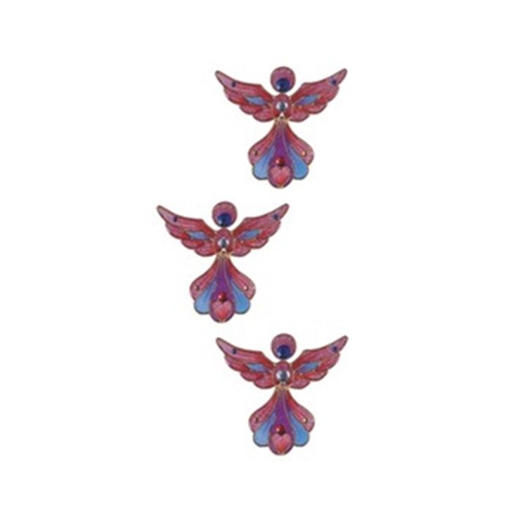 Angel Stained Glass Magnets, Color: Pink