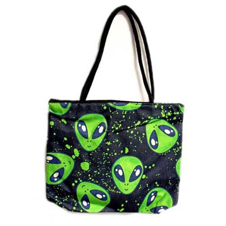 Techno Jute Tote Bags, Name: Alien