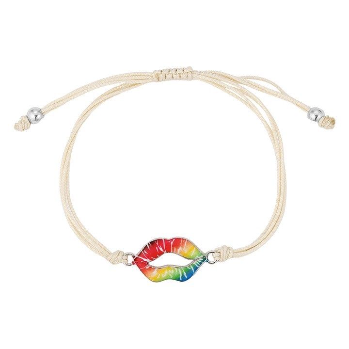 Corded and Colorful Kids Bracelet, Color: Cream Cord