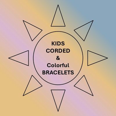 Corded and Colorful Kids Bracelet