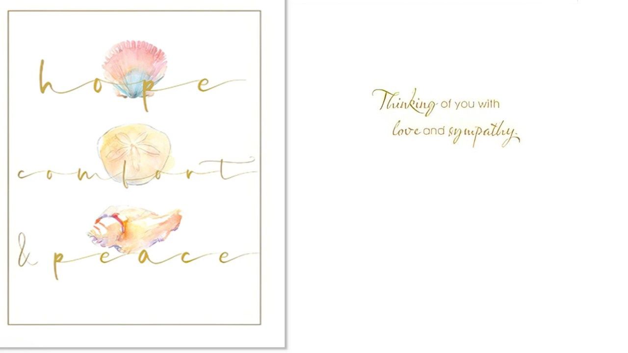Sympathy Card, Name: Hope Comfort Peace