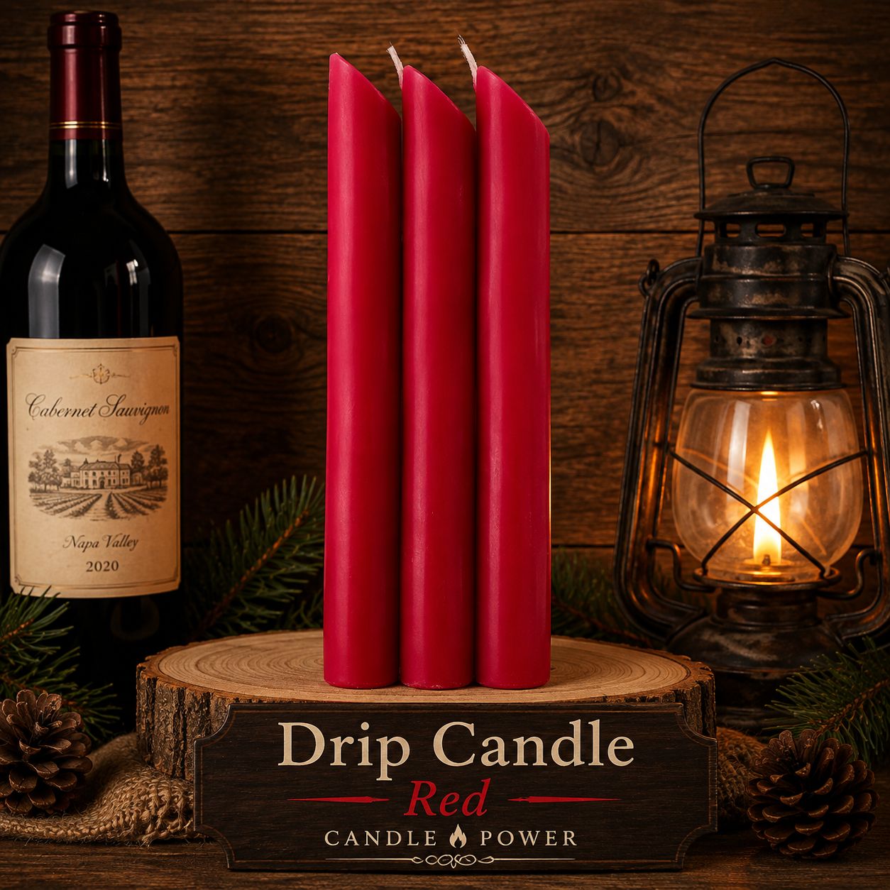 Drip Candle Red