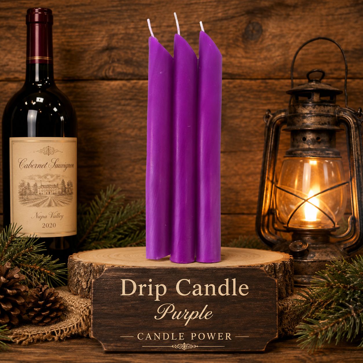 Drip Candle Purple