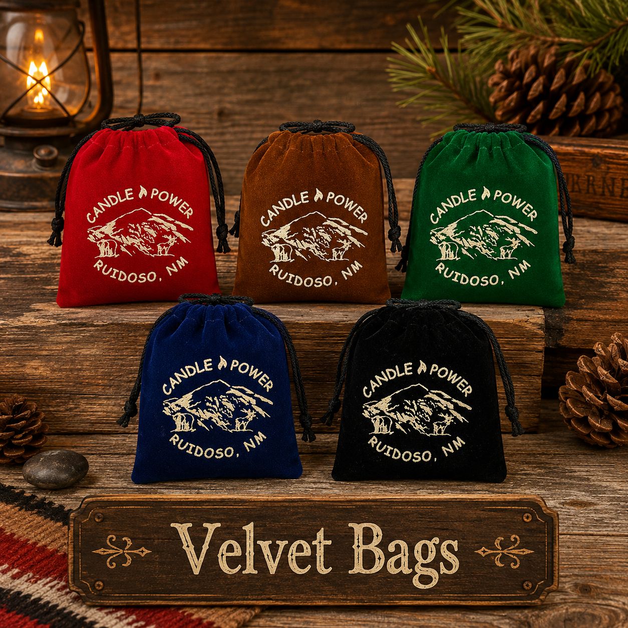 Velvet Candle Power Bag