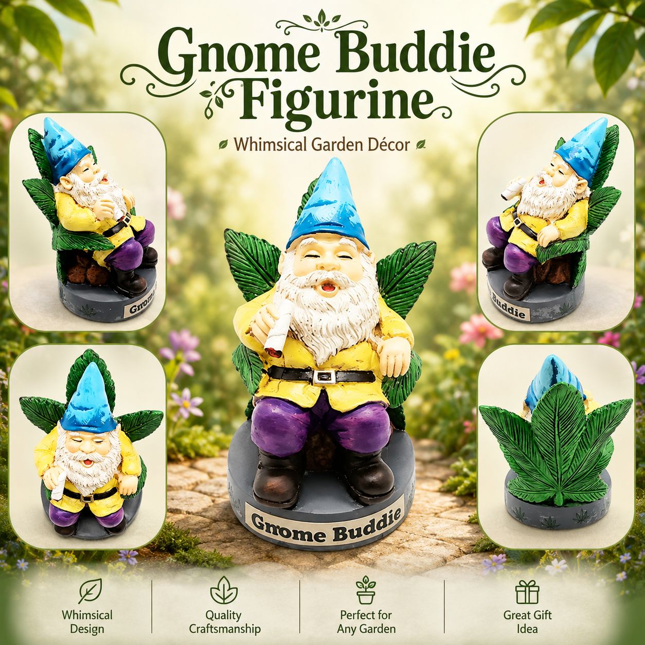 Gnome Figurines, Name: Gnome Buddie