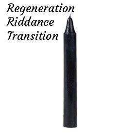 Chime / Spell Candles, Color: Black