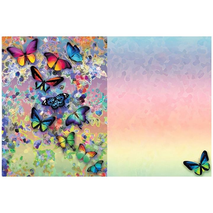 Blank Card, Name: Coloful Butterflies