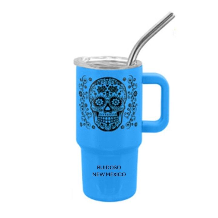 Handle Sugar Skull, Color: Blue