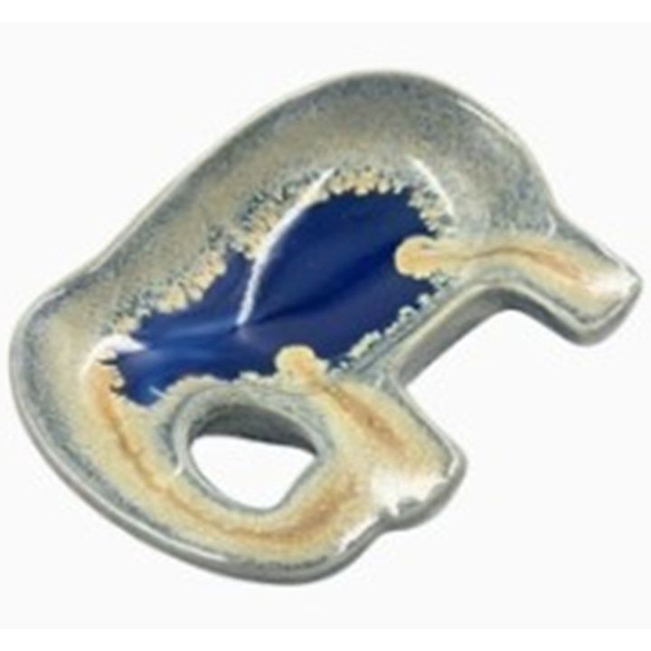 Trinket Dish Elephant, Color: Blue White