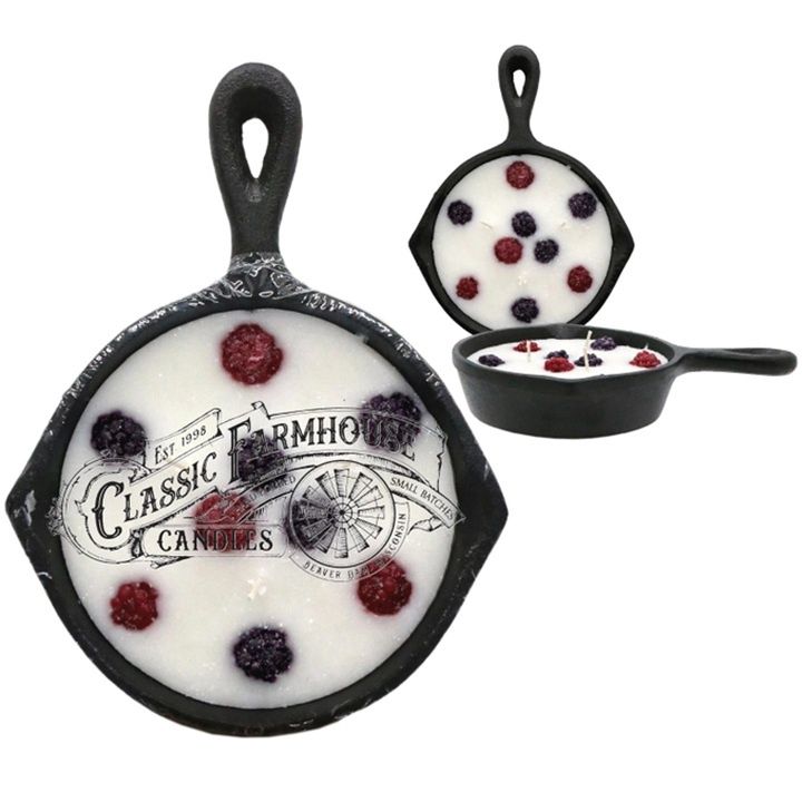 Wildberries 8 oz Cast Iron Pan Candle