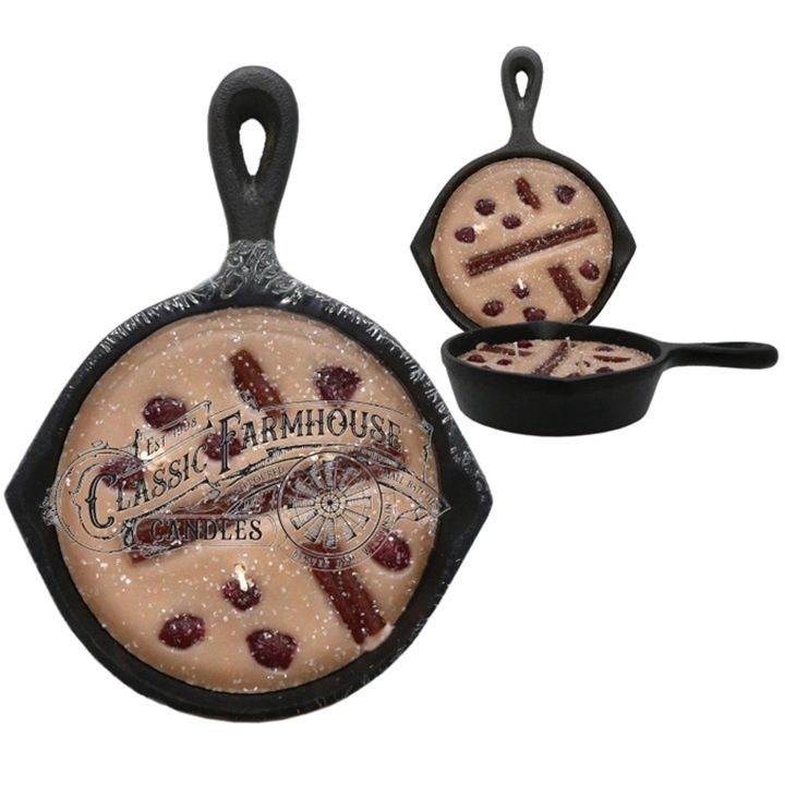 Country Home 8 oz Cast Iron Pan Candle