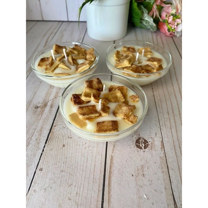 Cinnamon Toast Crunch Cereal Bowl Candle