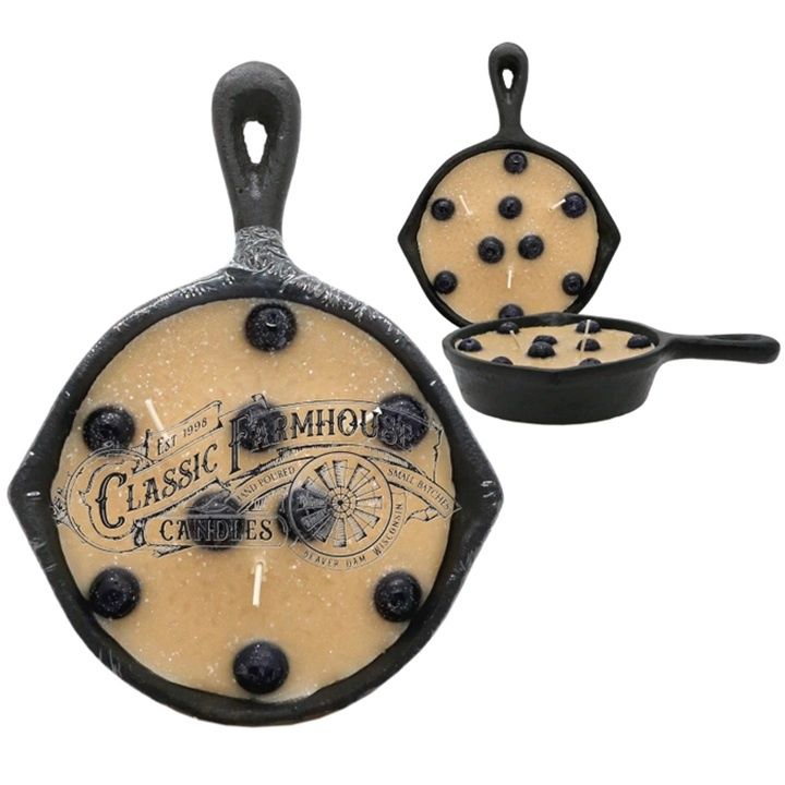Blueberry 8 oz Cast Iron Pan Candle