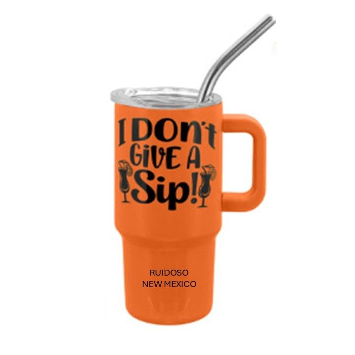 Handle I Don't Give A Sip, Color: Orange