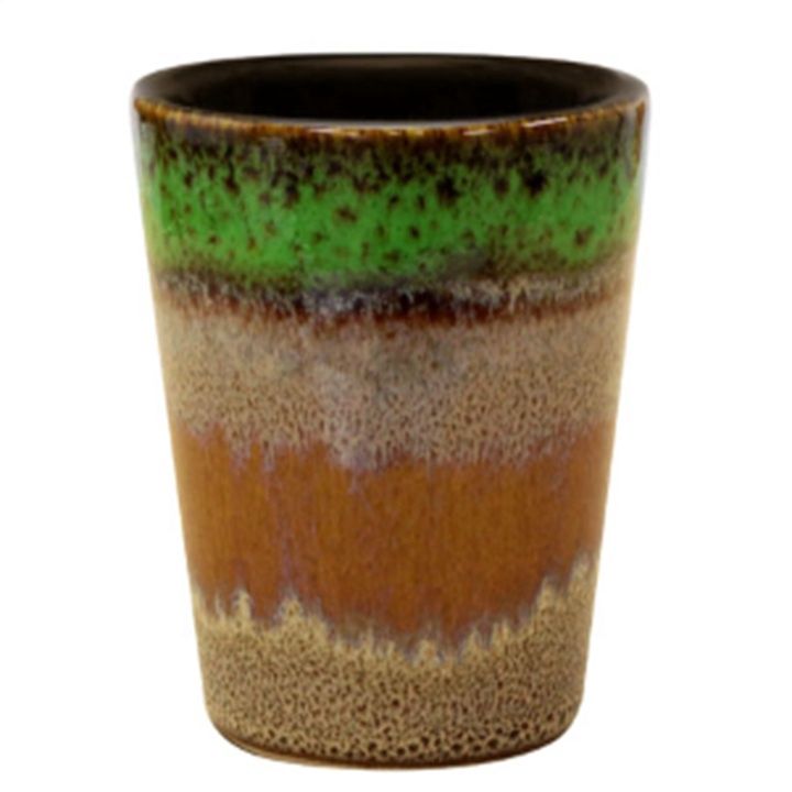 Shot Glass Four Tone Ceramic, Color: Green