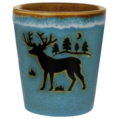 Shot Glass Deer, Color: Blue