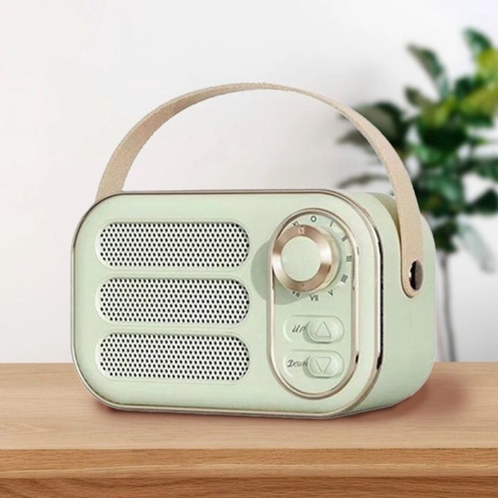 DW13 Mini Retro Fm Radio &amp; Bluetooth, Color: Mint