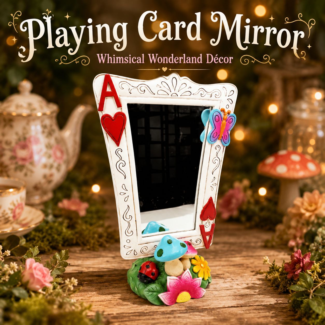 Alice Playing Card Mirror