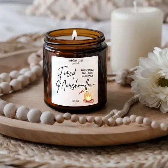 Amber Glass Fired Marshmallow