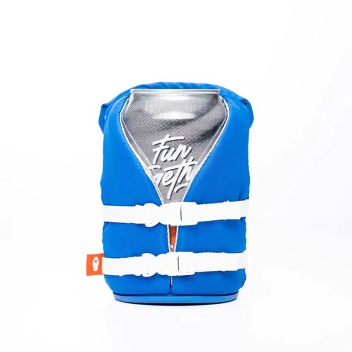 Puffin Koozie Half Price, Name: Life Vest Buoy Varsity Blue