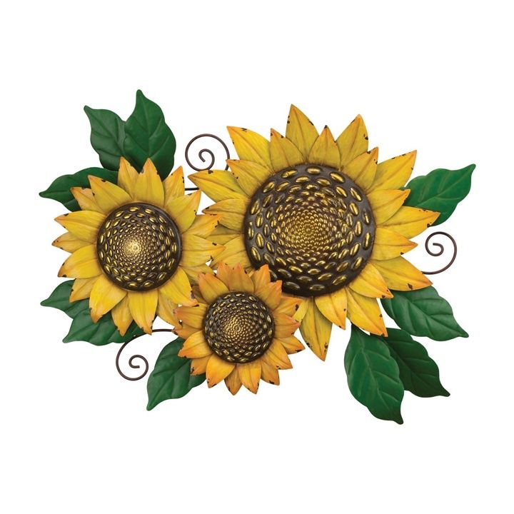 Sunflower Triple Wall Decor