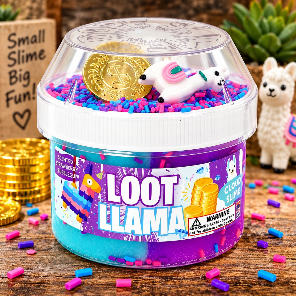 Loot Llama - Cloud Textured Slime