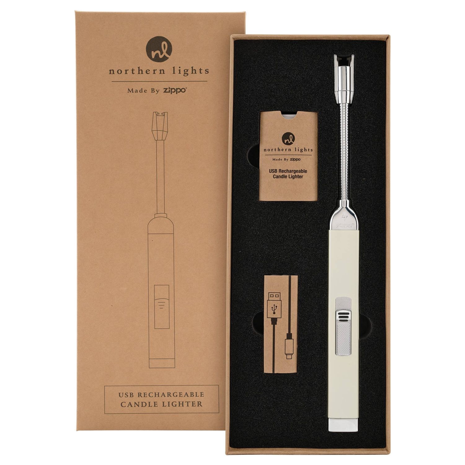 Rechargeable Candle Lighter, Color: Champagne