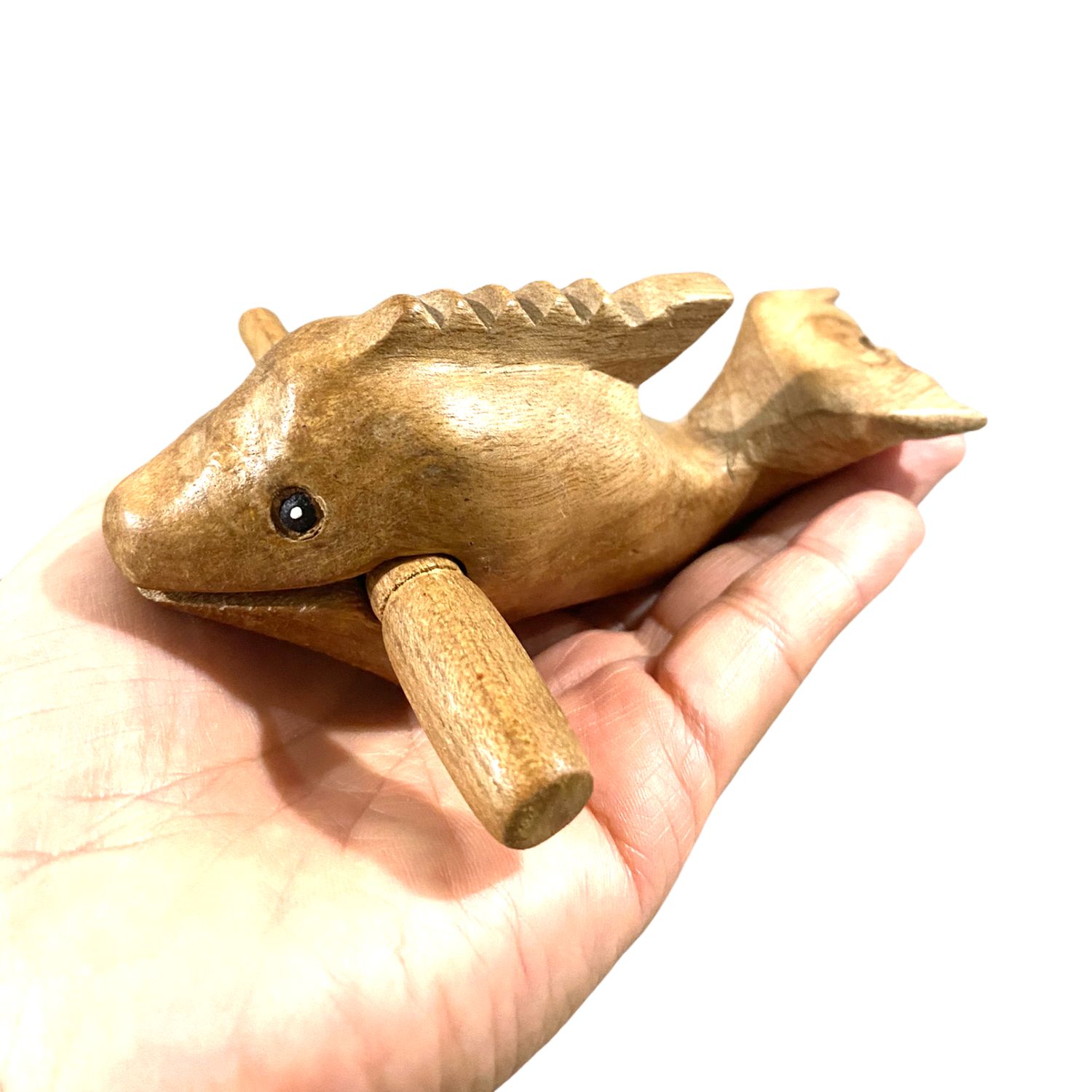 Wooden Musical Whistle Dolphin Percussion Instrument, Primary color: Wooden