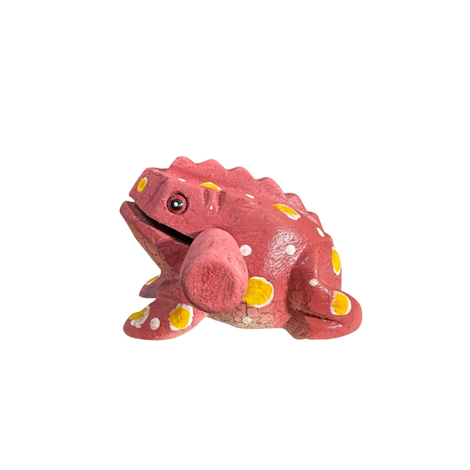3" Medium Peach Frog Musical  Percussion Instrument