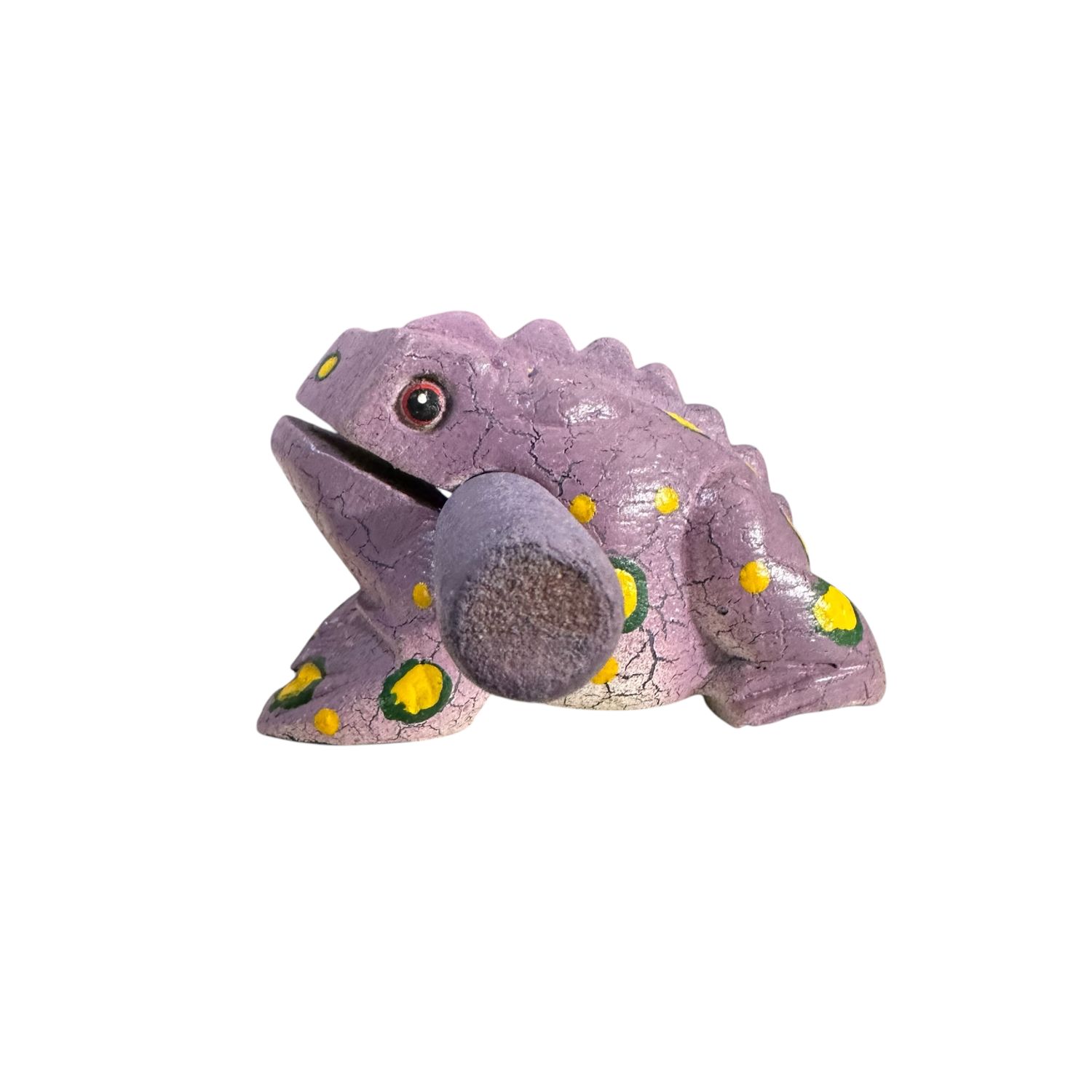 3" Medium Lavender Frog Musical  Percussion Instrument