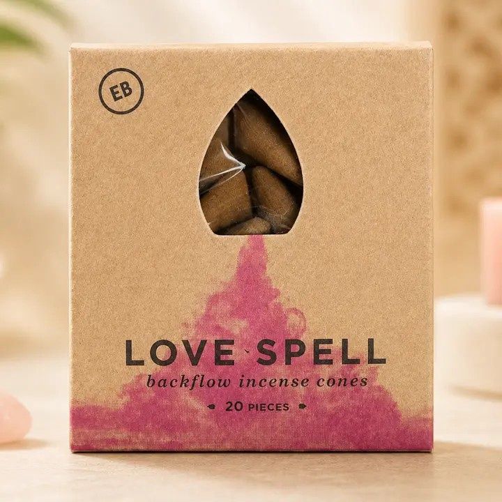 Backflow Incense Cones, Scent: Love Spell