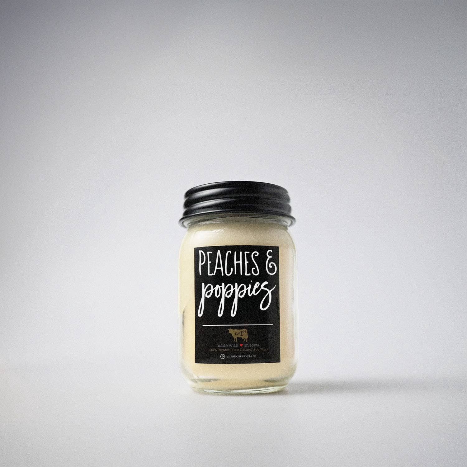 Mason Jar Peaches &amp; Poppies