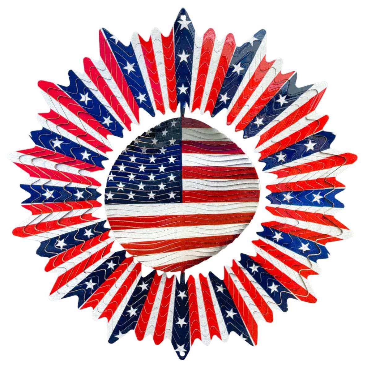 Vivid Spiral US Flag