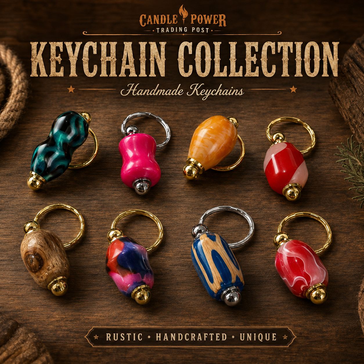 Hand Carved Keychains