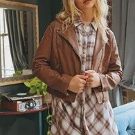 Faux Leather Motorcycle Jacket