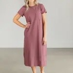 Finley T-Shirt Dress -- Rosewood