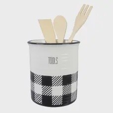 Buffalo Plaid Kitchen Tool Holder