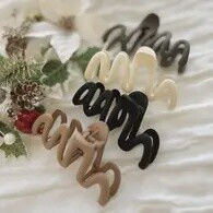 Squiggle Hair Claw Clip